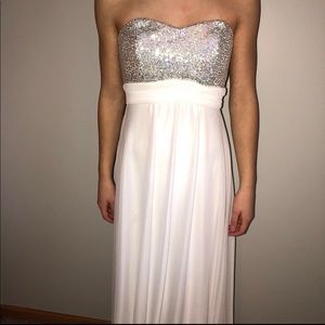 White prom dress
